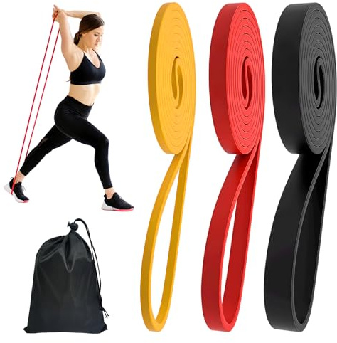 3 Pièces Elastique Musculation Traction, Bande de Resistance Musculation