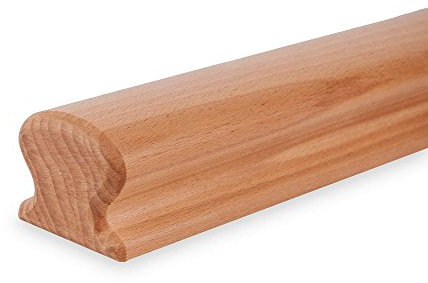 Handlauf Buche - 55x50mm - Omega lackiert (350 cm)