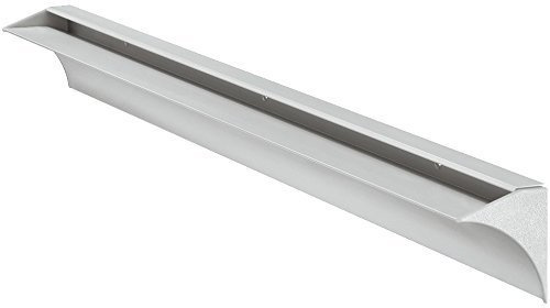 Gedotec Tablarträger Wandschiene Glas-Bodenträger Wandkonsole für Glasböden | Tablardicke 8 mm | Regalträger Alu silber eloxiert | Regalhalter Aluminium Regalbodenträger mit 35 kg Tragkraft