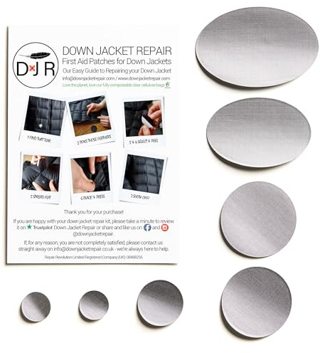 Reparaturset für Daunenjacken (Selbstklebend) 25 Farben - WEISS