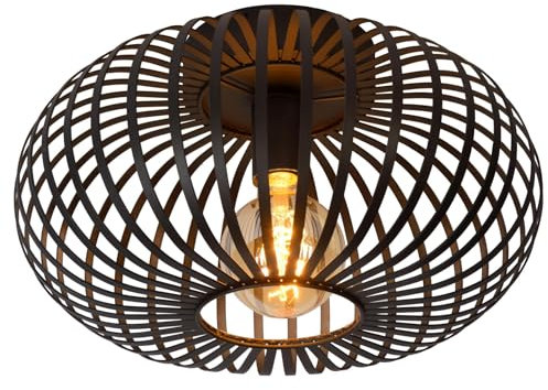 LUCIDE MANUELA - Deckenleuchte - Ø 39,5 cm - 1xE27 - Schwarz