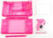 Ersatzgehäuse für Nintendo DSi NDSi Spielekonsole (durchsichtiges Pink)