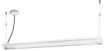 Ledvance LED Büro-Lichtleiste, Leuchte für Innenanwendungen, Klick-Dim über Wandschalter, Länge: 120 cm, LED Office Line Grid 4060000000000 Weiß