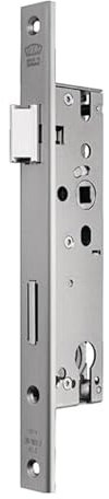BKS Rohrrahmenschloss Stulp 24x245mm eckig, Nuss 8mm, Dorn 25-45 R & L verwendbar (45 Dorn)