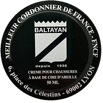 Baltayan Cirage Crème de Soin Pour un Entretien du Cuir de Haute Qualité, à la Cire d’Abeille et de Carnauba, Formule Exclusive, Apporte une Brillance Exceptionnelle, 22 Teintes, 50 ml (Bordeaux)