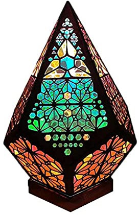 HUSHUI Lámpara de pie grande lámpara de noche de luz de proyección LED bohemia para dormitorio, pasillo, sala de estar, decoración