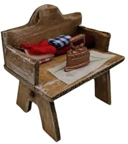 Banchetto con Ferro da Stiro e stoffe per Presepe - Accessori Presepi