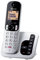 Panasonic KX-TGC260JTS Telefono Cordless Digitale con Segreteria Telefonica Digitale, Unità Base e 1 Ricevitore, ID Chiamante, Blocco Chiamate Indesiderate, Vivavoce, Modalità Eco One Touch, Argento