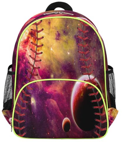 WowPrint Galaxy Planet Softball-Kinderrucksäcke für Mädchen, Jungen, Kinder, Galaxie-Nebel, niedlicher kleiner Kleinkind-Rucksack, Schule, Kindergarten, Büchertasche, Reisen, lässiger Tagesrucksack,