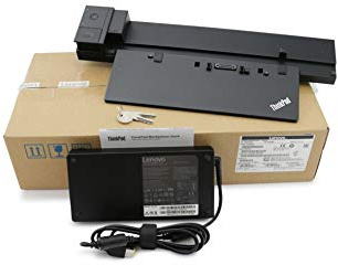 Lenovo 40A5 ThinkPad Workstation Dock with 230W Power Supply for ThinkPad P50/P51/P70/P71 with Keys/Lock 40AJ0135UK (Renewed)