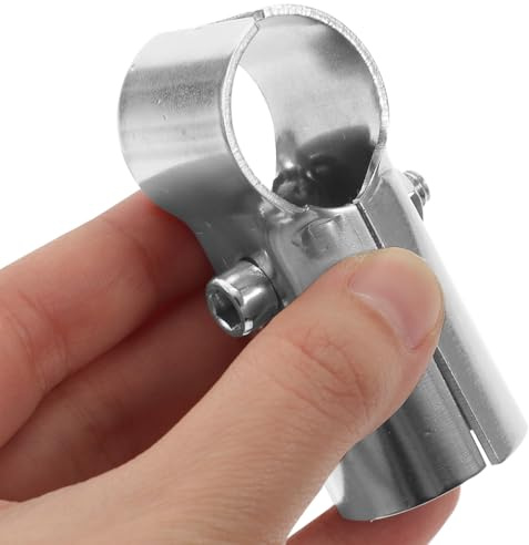 WOONEKY 4er Set Rostfreie Stahl T-Rohrschellen - Zaunklemmen Rohrhalter 25mm Rohrverbinder Für Maschendrahtzaun T Verbindungs Rohrschelle Inklusive Und Muttern Ideal Für