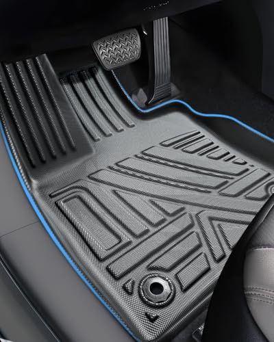 LANGBEAN (3 Stück) TPE Fußmatten für Toyota RAV4 ICEV/Hybrid 2019-2025 | Fussmatten Original mit Hohem Rand, Rutschfestes und Wasserdichtes Zubehör, Linkslenker ICEV / Hybrid, NICHT für PHEV Version