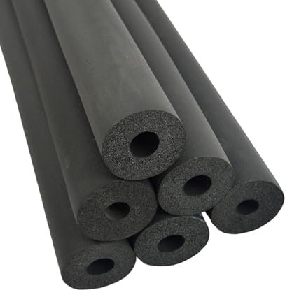 Schwarze Rohrisolierung Isolierung Rohrdämmung ID 20 25 32 43 48 60 76 89 110mm wasserdichte Schwer Entflammbar Hitzebeständig for Verschiedene Rohrisolierungen(76mm*30mm*2m)