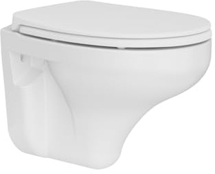 Creavit PERLA Dusch-WC Taharet-WC Bidet Häng WC inkl. Soft-Close WC-Deckel weiss