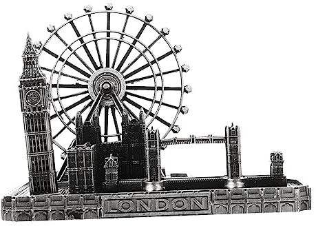 Cabilock Großes Uhrenornament Im Londoner Modell Mit Tower Bridge Figur Dekoratives Und Künstlerisches Design Für Berühmte Gebäude-Dekoration