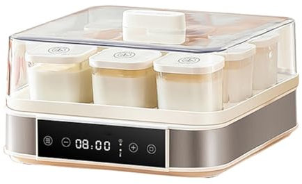 Macchina for yogurt probiotico Macchina for yogurt elettrica multifunzione Controllo della temperatura e del tempo regolabile Macchina for yogurt for yogurt greco, vegano o aromatizzato fatto in casa