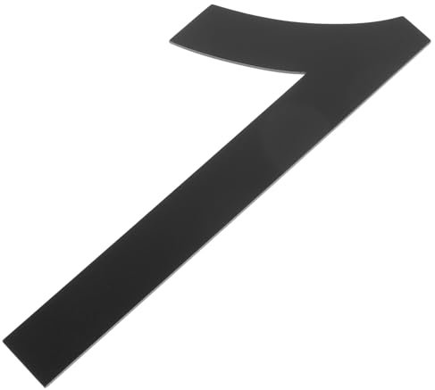 Housoutil Edelstahl Hausnummer Türschild Selbstklebend Korrosionsbeständig Wetterfest Großes Schwarzes Metall Türnummernschild Für Briefkasten Und Außenbereich Modernes Design Einfache