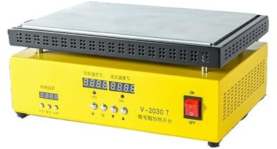 Outil de réparation d'écran de téléphone portable V-2030T, station de plaque chauffante, séparateur à cristaux liquides, station de préchauffage de plaque chauffante électronique Durabilité, Efficacit