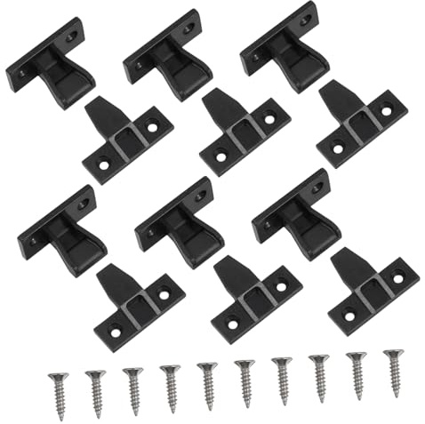 LIFKOME Conectores De Muebles a Presión Ajustables De Nailon Para Paneles De Armarios 10 Unidades Instalación Rápida Herrajes De Conexión Para Muebles