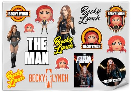 Head Case Designs Officially Licensed WWE Icons Becky Lynch Stickers & Skin Decals Compatible for Laptop Smartphone Gaming Notebook Luggage Bag Tumbler Scrapbook Locker