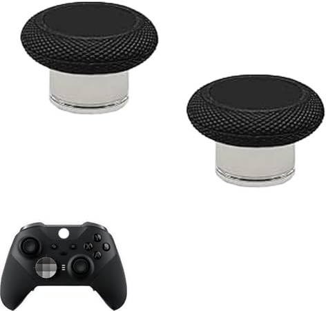 2Pcs Elite Series 2 Thumb Sticks for Xbox Elite Series 2 Core/Elite 2,Black | Metal Magnetic Elite 2 / Elite Series 2 Core Thumbsticks for Xbox Elite Controller 2 for Xbox Elite 2 Core Controller