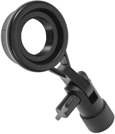 GOOHOCHY Robuste Mikrofonklemme aus Eisen mit Anti Vibrationsfunktion und Verstellbarem Winkel Tragbarer Mikrofonständer für Studio und Bühnenanwendungen Innere Gewindegröße 22mm