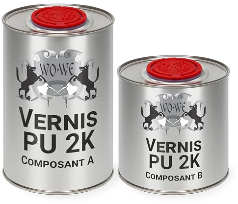 WO-WE 2K PU Klarlack Glänzend Holz Parkettlack Treppenlack Farblos 1,5kg