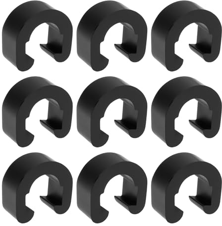 AS Axis Spindleon 50 Stück Fahrrad-C-Clips 12x11x6mm Schlauchführungsklemmen für Hydraulische Bremsleitungen Und Mechanische Bremszüge