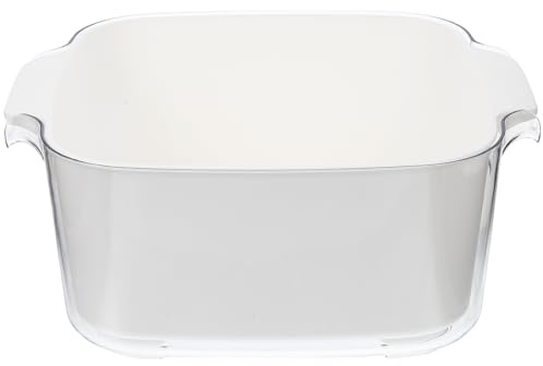 Lurrose Égouttoir Double Couche 1 Pièce en Plastique Ivoire, Panier Passoire Ménager Multifonction pour Fruits et Légumes, Panier D'égouttage en Maille Fine, Accessoire la Cuisine