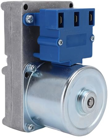 Bewinner Heating Stove Discharger Motor, 2-5RPM Biomass Pellet Stove Motor with 35N.M Torsion, Quiet Gearbox and Copper Winding for Heating Appliances