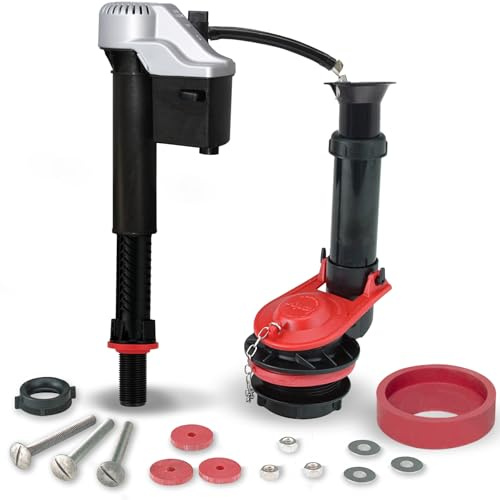 Korky Standard 2-inch Complete Toilet Repair Kit, Fixes: Running, Noisy, No/Slow Refill, and No/Weak Flush Toilets, Easy to Install, 4010MP