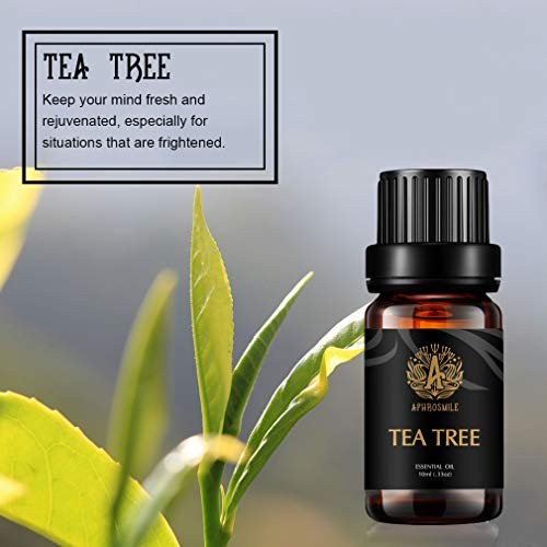 Aromatherapie ätherisches Öl aus Teebaum, 10ml 100% reines ätherisches Öl aus Teebaum für Diffuser, Therapeutic Grade Teebaum Ätherisches Öl für Luftbefeuchter, Aromatherapie Teebaumöl für Massage