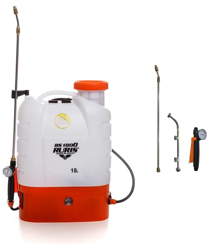 Ruris RS1800, Pulvérisateur Electrique sur Batterie 18 litres Lance Télescopique