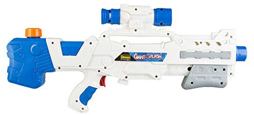Idena - Wasserblaster Giant-Splash, Wasserpistole für Kinder, mit Pumpfunktion, ca. 51 cm groß, weiß, ideal für den Urlaub, am Strand oder Pool