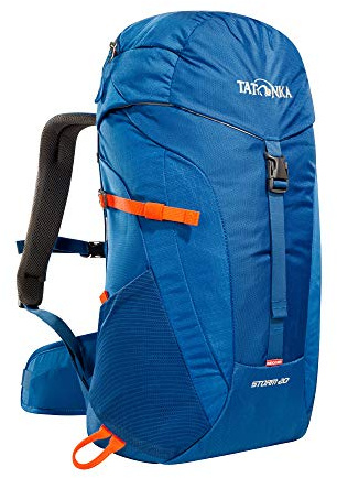 Tatonka Wanderrucksack Storm 20l RECCO mit Rückenbelüftung und Regenschutz - Leichter, bequemer Rucksack zum Wandern mit RECCO-Reflektor - 20 Liter, Blau