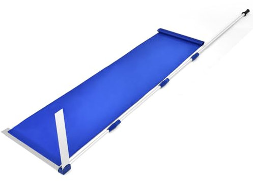 COSTWAY Râteau à Neige pour Toit en Aluminium, Déneigement de Toit Poignée Extensible et Antidérapante Coupe Large, Adapté pour Enlever la Neige, Feuilles Mortes, Branches