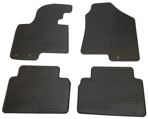 Hyundai 2Y131ADE00 Gummi Fußmatten Allwettermatten 4X Gummimatten, schwarz, mit ix35 Schriftzug