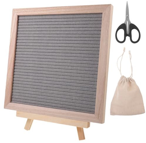 NUOBESTY 1satz Quadratischem Buchstabentafel Holzständer Und -buchstaben Vielseitige Memotafel Für Partys Dekoration Und Beschilderung Cafés Und Geschäften