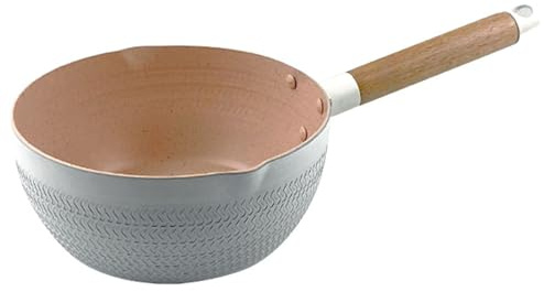 Casserole en aluminium de cuisson rapide avec poignée résistante à la chaleur pour la cuisson des soupes de nouilles nourriture pour enfants Pot à lait compact avec revêtement antiadhésif