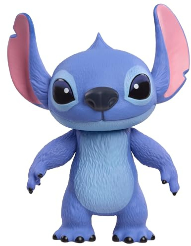 Disney Stitch Live-Action Larger Than Life 14-inch Vinyl Figure, Articulated Toy for Play or Display, Poseable Figurine, Kids Toys for Ages 3 Up by Just Play