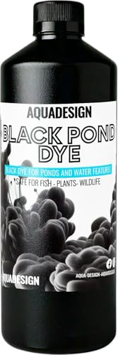 AquaDesign BLACK Liquid Pond Dye 500ML For Ponds And Water Features TREATS 2,500L