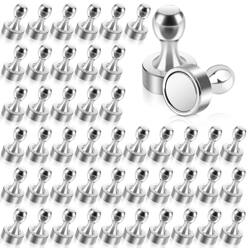 MIN CI 45Stück Magnete für Magnettafel, Mini Magnete Stark Neodym Magnet Extra Stark Magneten für Whiteboard Kühlschrankmagnete Pinnwand Notenmagnete