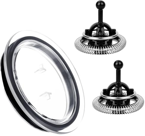 Gosknor 2pcs Fouets de Rechange Mousseur à Lait et 1 Couvercle, Fouets pour Nespresso Aeroccino 3/4/XL et Couvercle pour Nespresso Aeroccino 3, Pièces de Rechange Pratiques Mousseur à Lait
