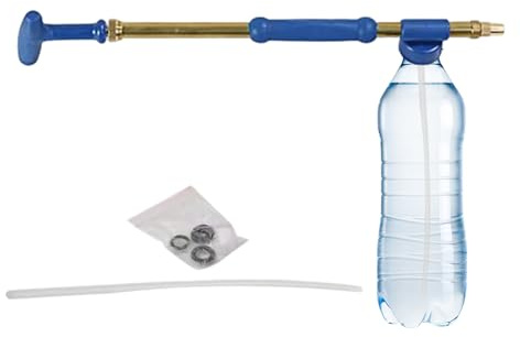 Pulverizador de bomba de jardín – Pulverizador de agua de mano de presión ajustable, rociador portátil para plantas, pulverizador de mano, botella de pulverización resistente a los productos quimicos