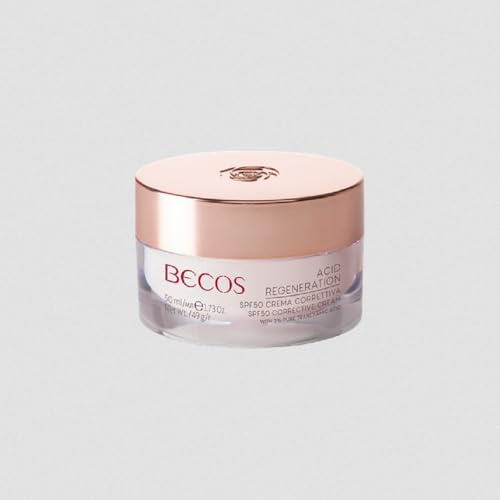 Becos Acid Regeneration Crema Correttiva SPF50 50ml - Trattamento quotidiano ad alta protezione contro macchie, discromie e segni del tempo
