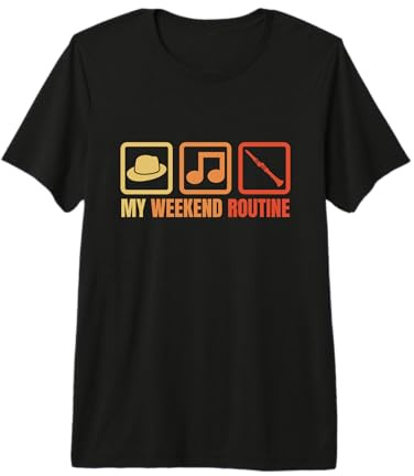 Week-End Amusant pour Les clarinettistes T-Shirt Haut de Gamme