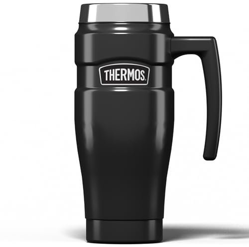 Stainless King Thermos 170011 Reisebecher, Gun Metal, 470 ml