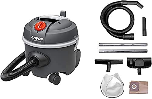 LAVOR Aspiratore Compatto SILENT con Motore Ultra Silenzioso ad Alta Efficienza, Aspira solo Polvere, Portata 44 l/s, Capacità Fusto 12 l, Motore 800W