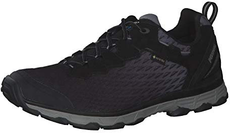 Meindl Herren Activo Sport GTX Sneaker, Schwarz/Silber, 46 EU/ 11UK