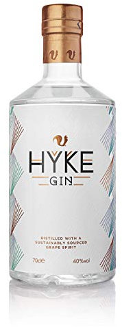 HYKE Gin 70cl – IWSC Gold Award Winning London Dry Gin, Sustainably made with Grape Spirit and Flavoured with Unique Botanicals